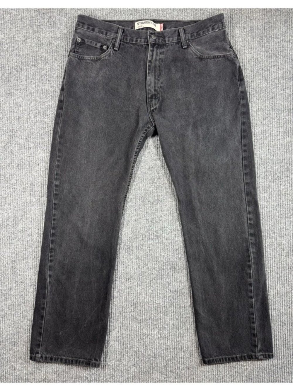 Levis 505 Jeans Men’s 36x32 Faded Black Regular Straight Fit Denim 100% Cotton